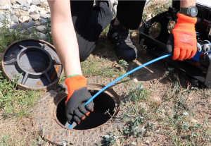 inspection vidéo d'une canalisation avec une caméra