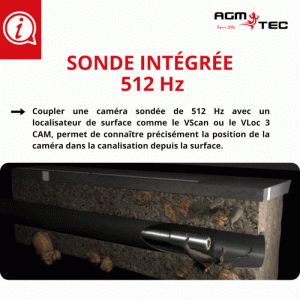 camera inspeciton avec detecteur et sonde