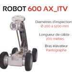 Caméra d'inspection avec chariot motorisé