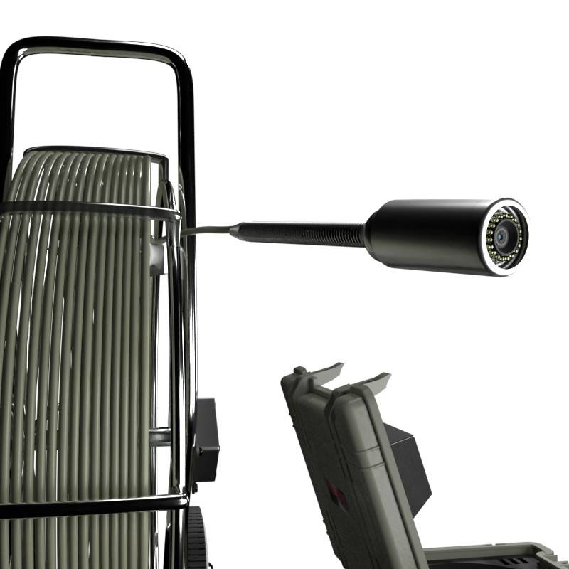 Tubicam® XL - Caméra d'Inspection de Canalisations Ø60 à Ø400mm | Jonc 60-120m | Technologie Fil d'Eau – Image 2