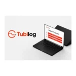 Écran de logiciel de rapport d'inspection Tubilog sur ordinateur portable, avec options d'envoi du rapport au client